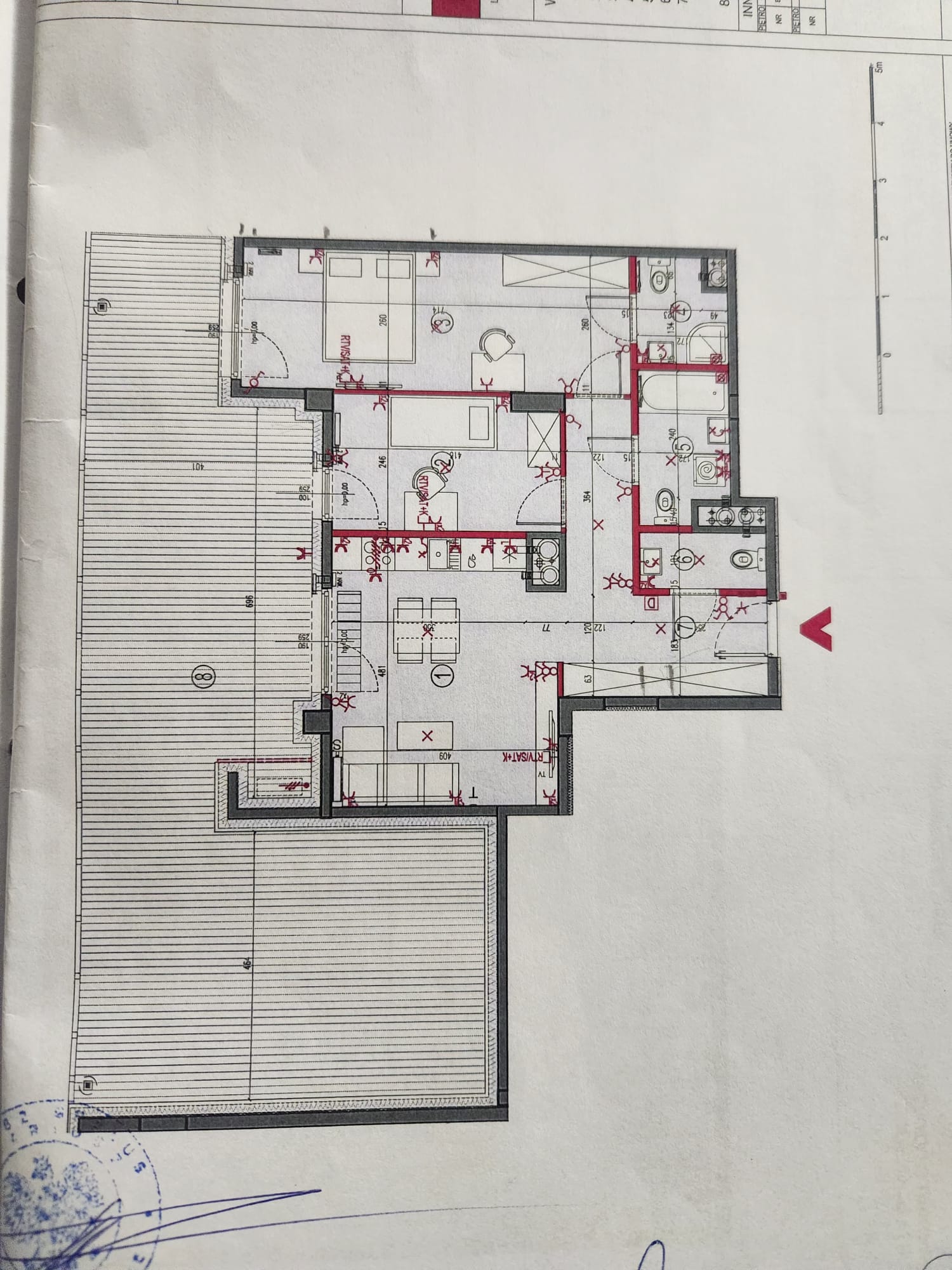 Luksusowy apartament z 85 metrowym tarasem  - plan