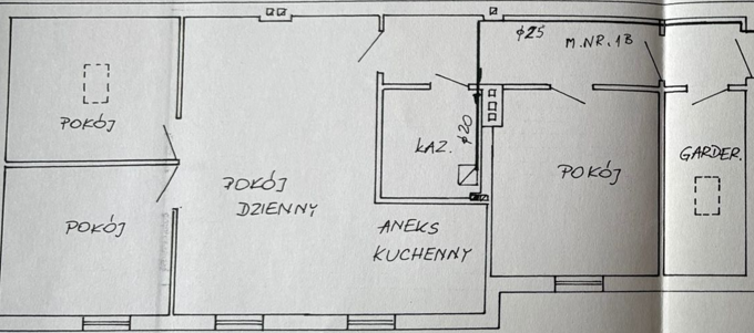 Bright and spacious apartment on Grzegórzecka Street - plan