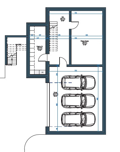 An elegant detached single-family house with an elevator and a unique view of Wola Justowska - plan