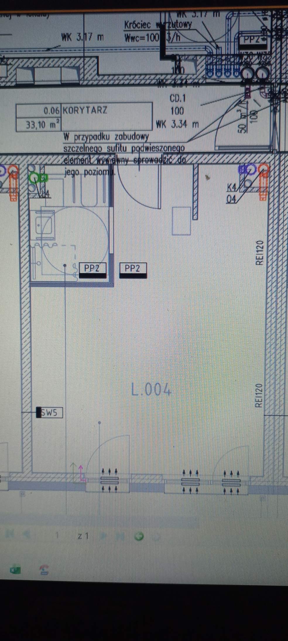 Modern service premises with parking - plan