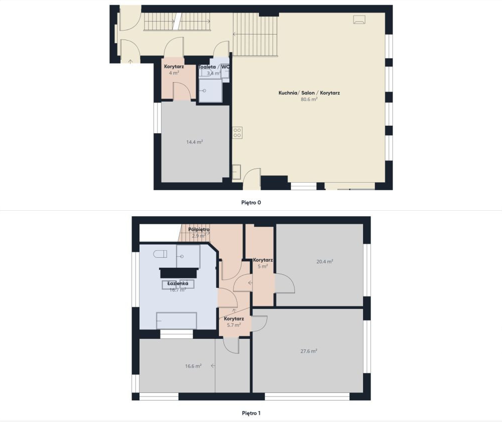 Сучасний будинок 202 м² з садом | Krzyki–Partynice, Вроцлав - plan