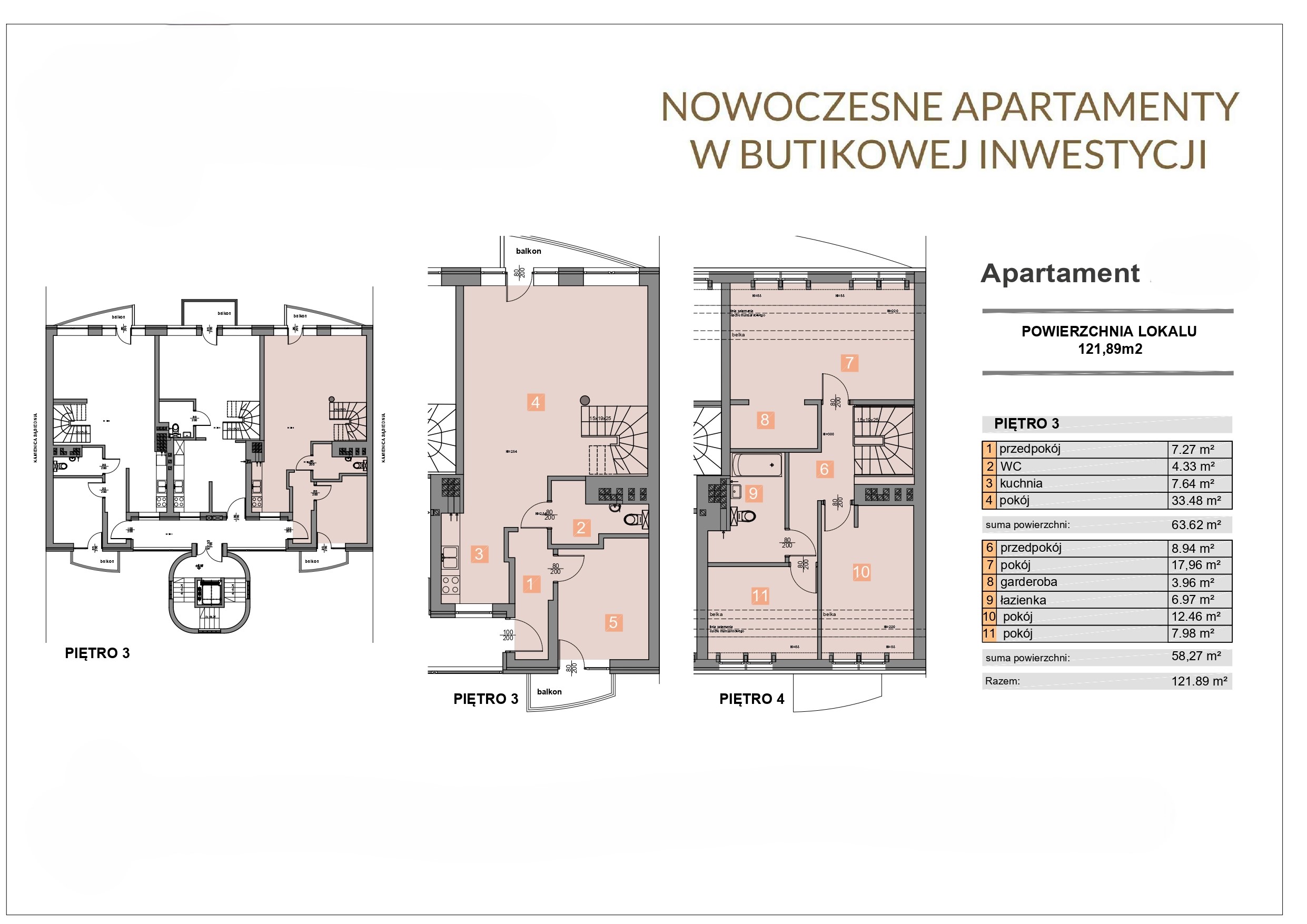 Дворівнева квартира площею 120 м² у бутиковому житловому комплексі - plan