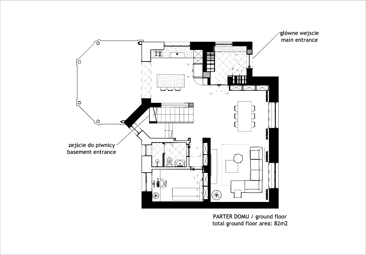 Unique house for rent | Mokotów - plan