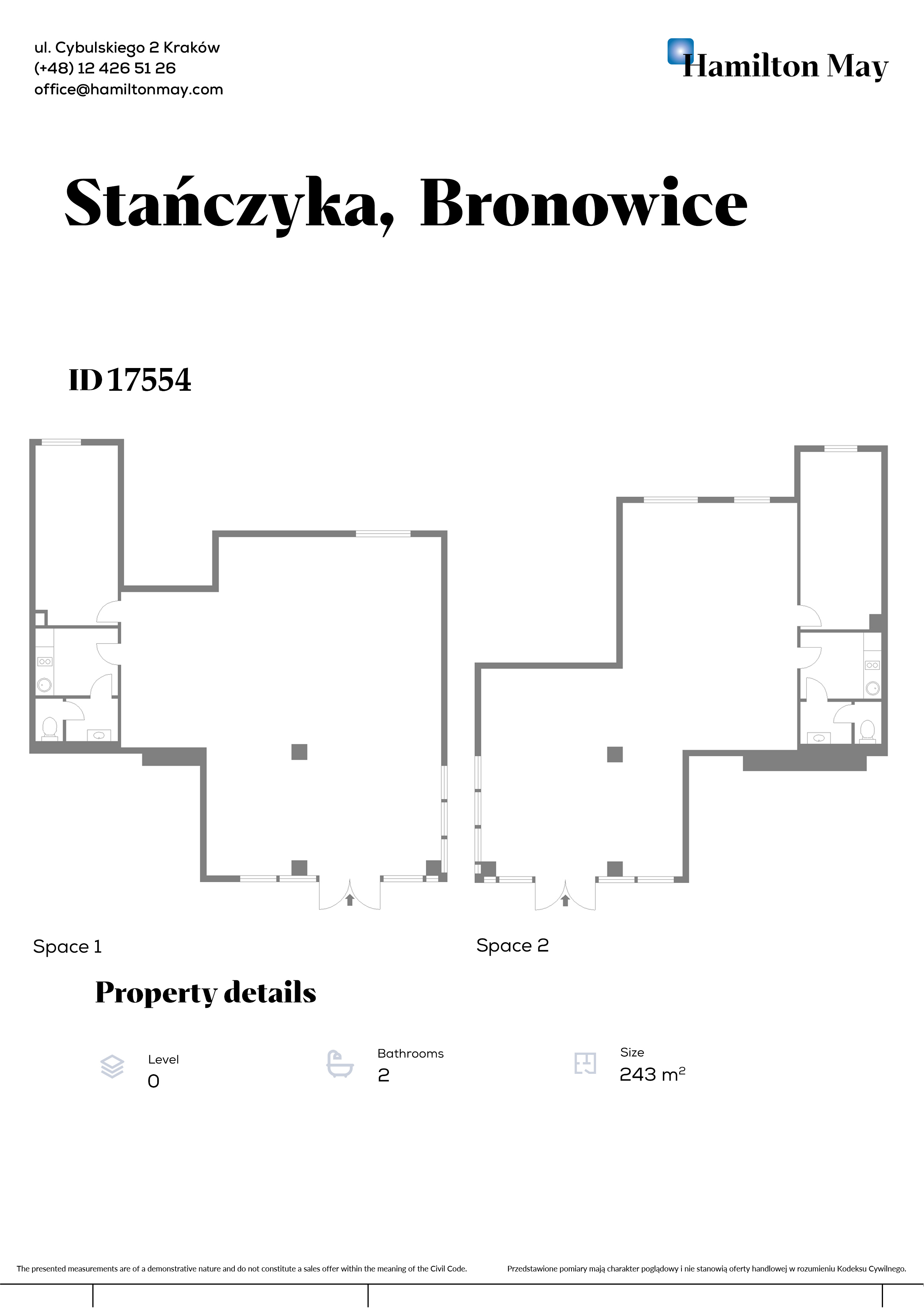 Commercial and service premises - Ul. Stanczyka - plan