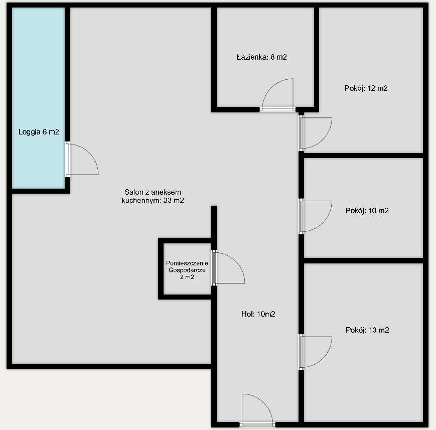 A 4-room apartment with a south-facing balcony, a parking space, and a large storage unit. A good choice for a large family or those working from home - plan