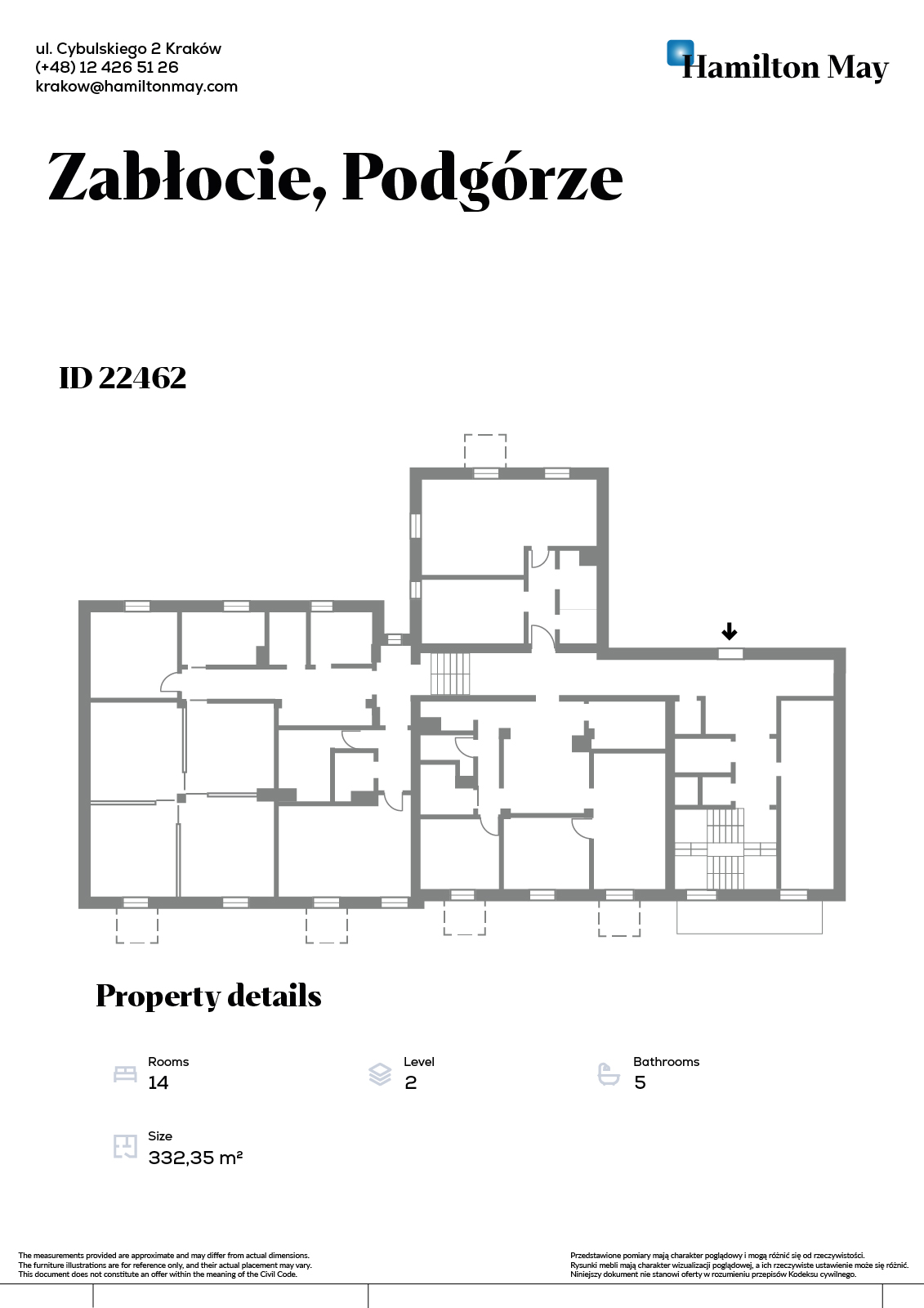Pakiet 4 loftów z wysokimi sufitami – inwestycja premium - plan