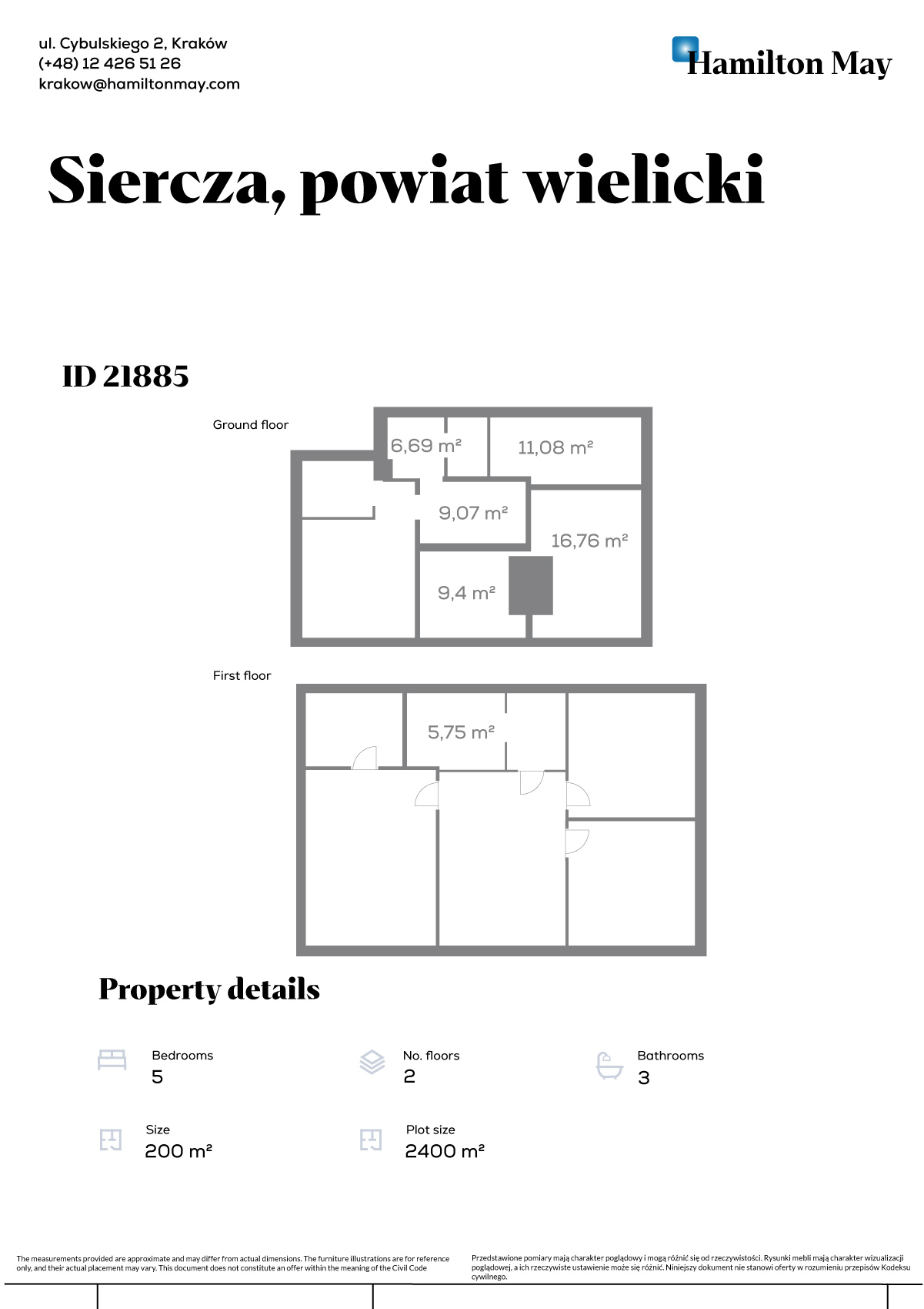 Окремий, ергономічний будинок, оточений тишею, на ділянці з видом - plan
