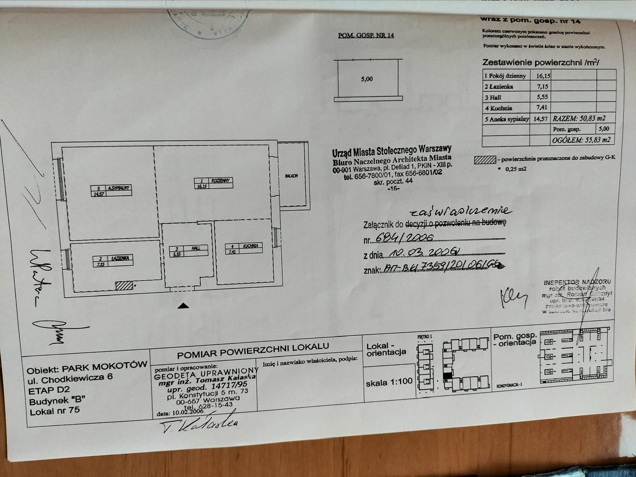 A quiet apartment in the Eko-Park development in Mokotów - plan
