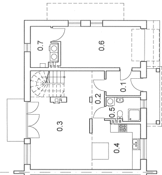 Spokojny i ustawny dom z 4 sypialniami i garażem | Dębniki, Kostrze - plan