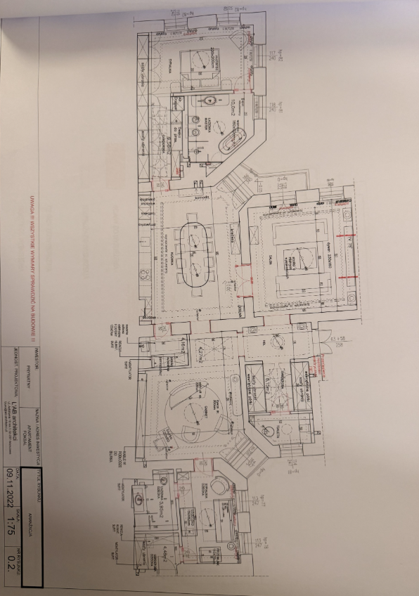 Розкішна квартира площею 181 м² в історичному багатоквартирному будинку | Фоксал 13/15 - plan