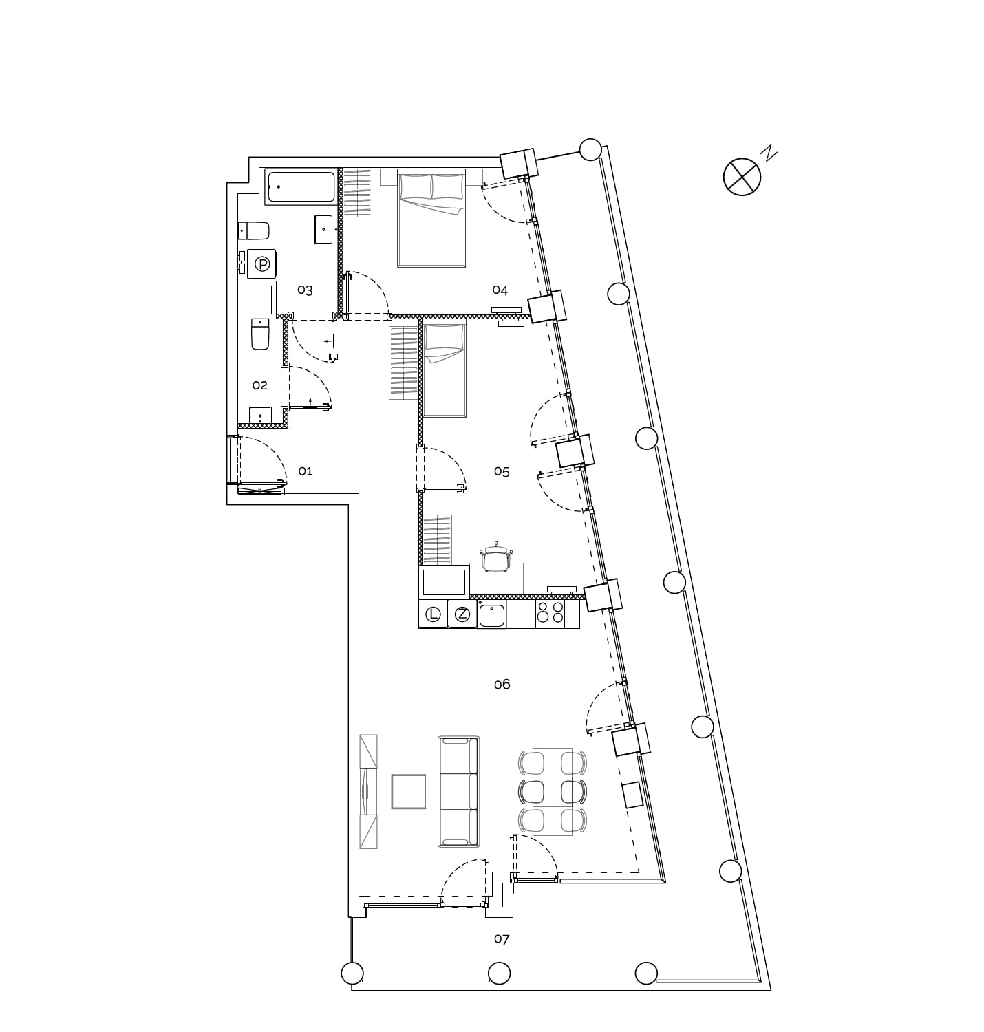 A modern, exclusive apartment in the NOHO Młyny Mogilska development - plan