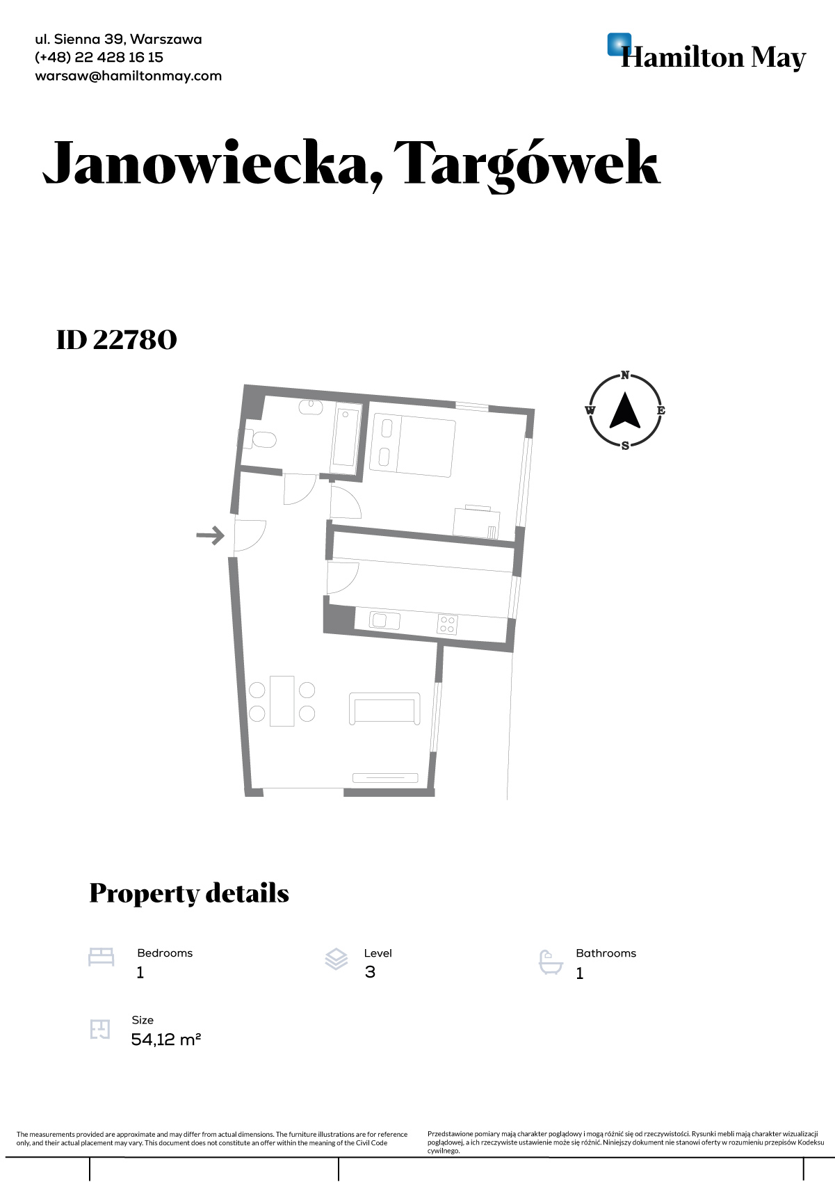 Нова дизайнерська квартира 54 кв.м | Wilno Estate 2024 | Балкон з видом на зелень | Підземний паркінг - plan