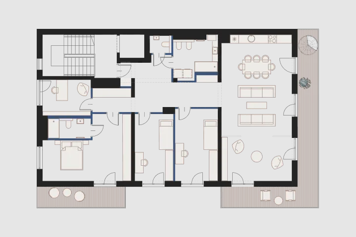 City: Kraków Street: Złoty Róg Region: Bronowice Distance to centre: 3.9 km Level: 2 Price: 3600000 PLN Bedrooms: 4 Bathrooms: 3 Size: 152.5m2 Price/m2: 23607 PLN - plan