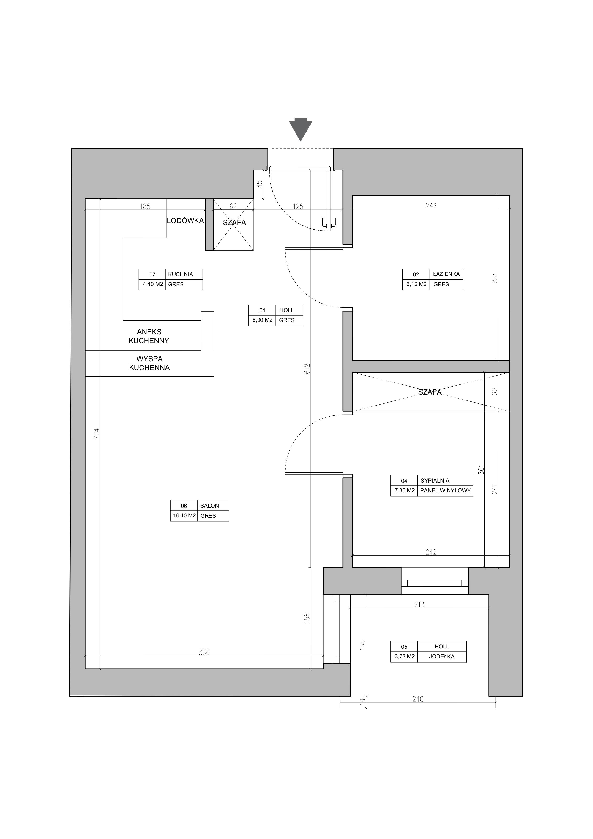 Unique, sun-filled apartment at Biały Kamień 1 with a garden view - plan