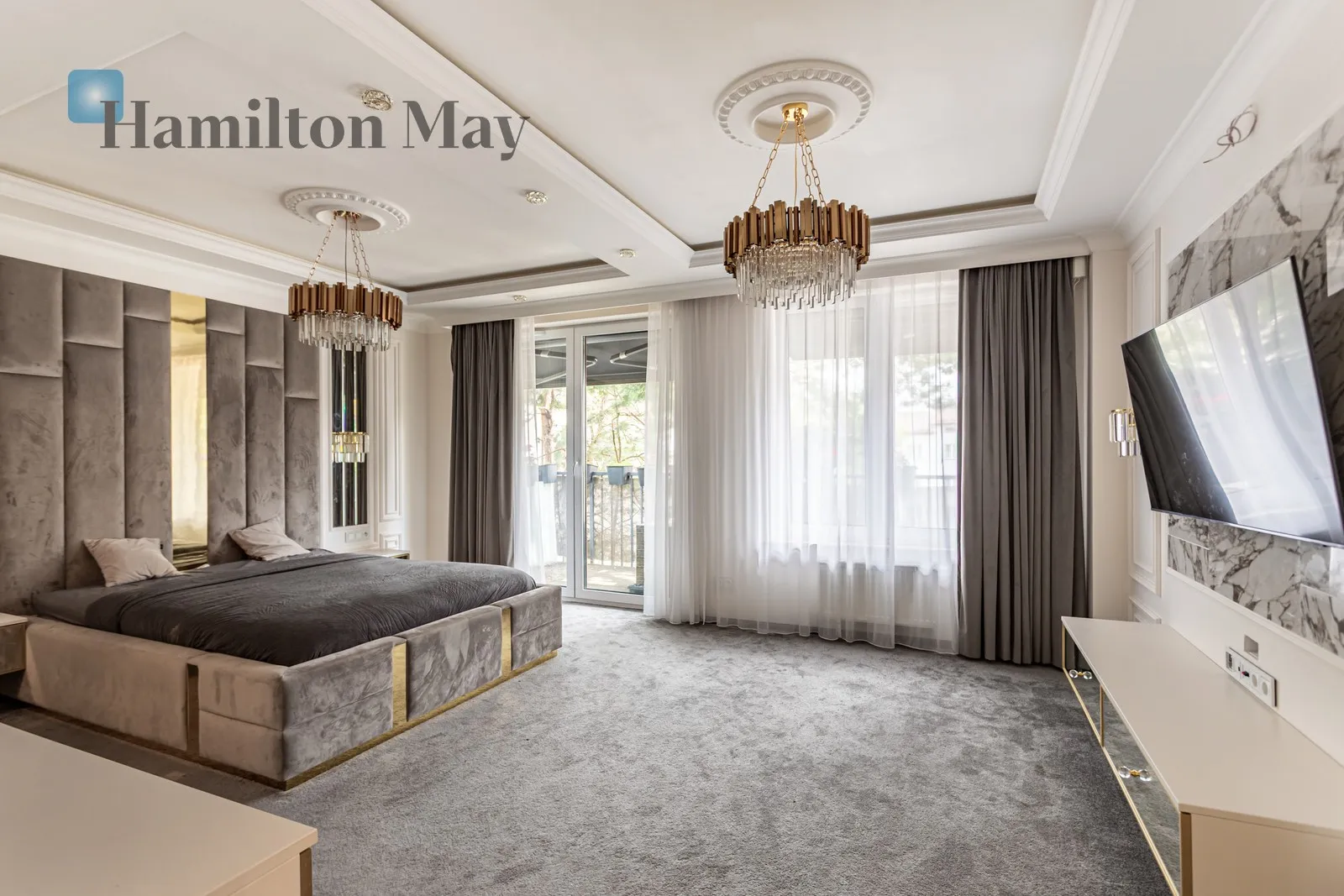 Czteropokojowy apartament o powierzchni użytkowej 160 m2 wraz z tarasem w Starej Miłosnej - slider