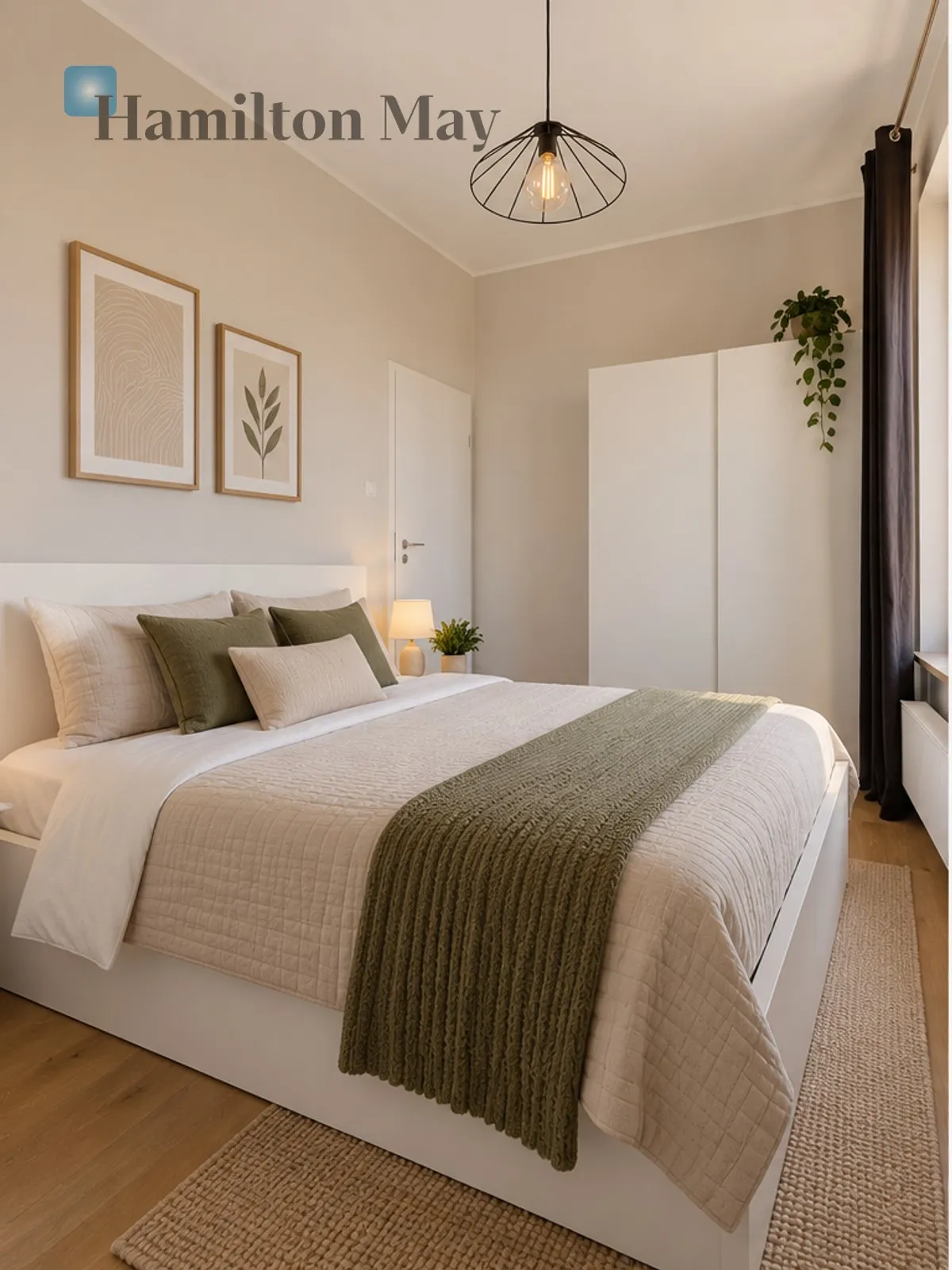 Beautiful, modern, three-room apartment with a balcony overlooking the city skyline - slider