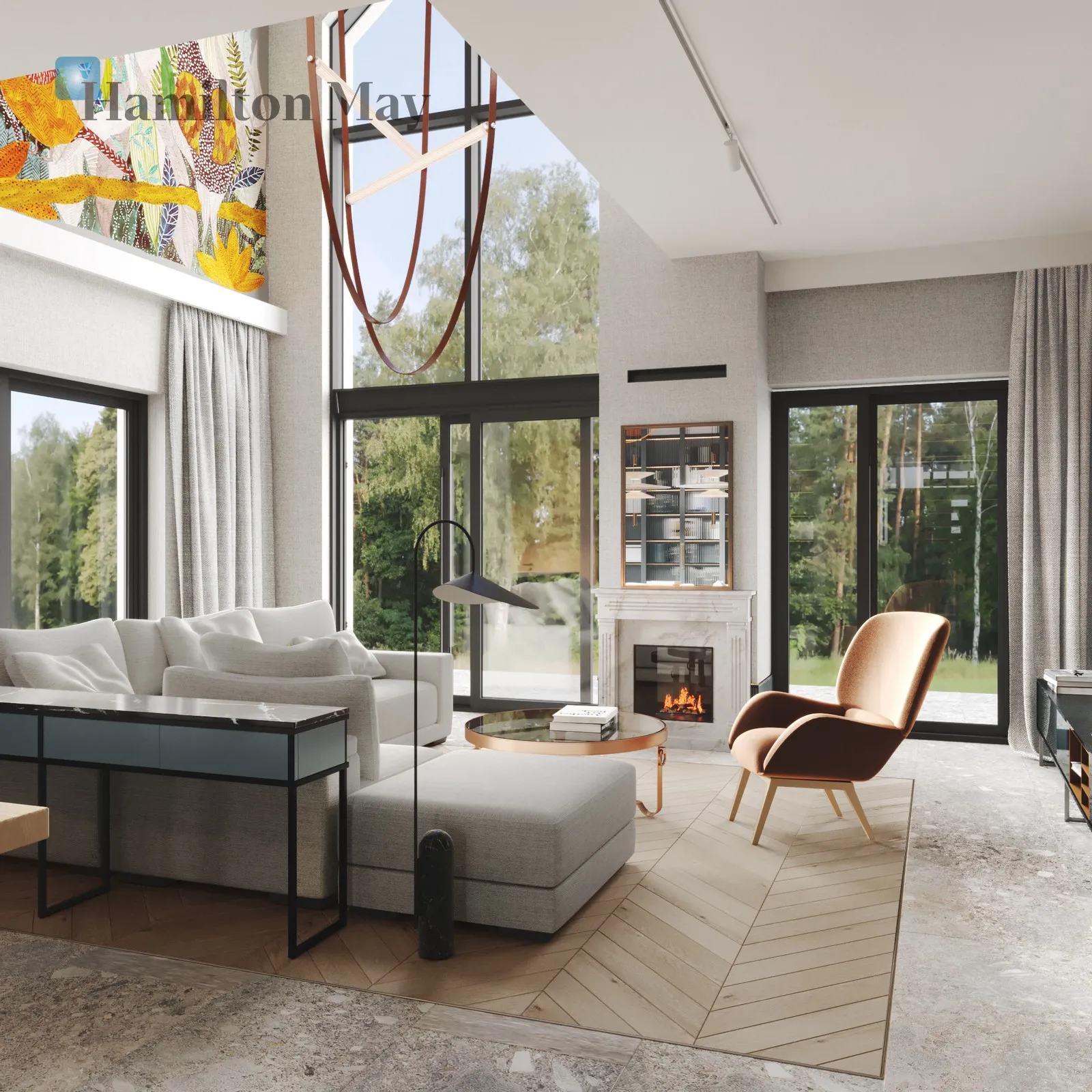 Exclusive, new semidetached house for rent in Wilanów. Hamilton May