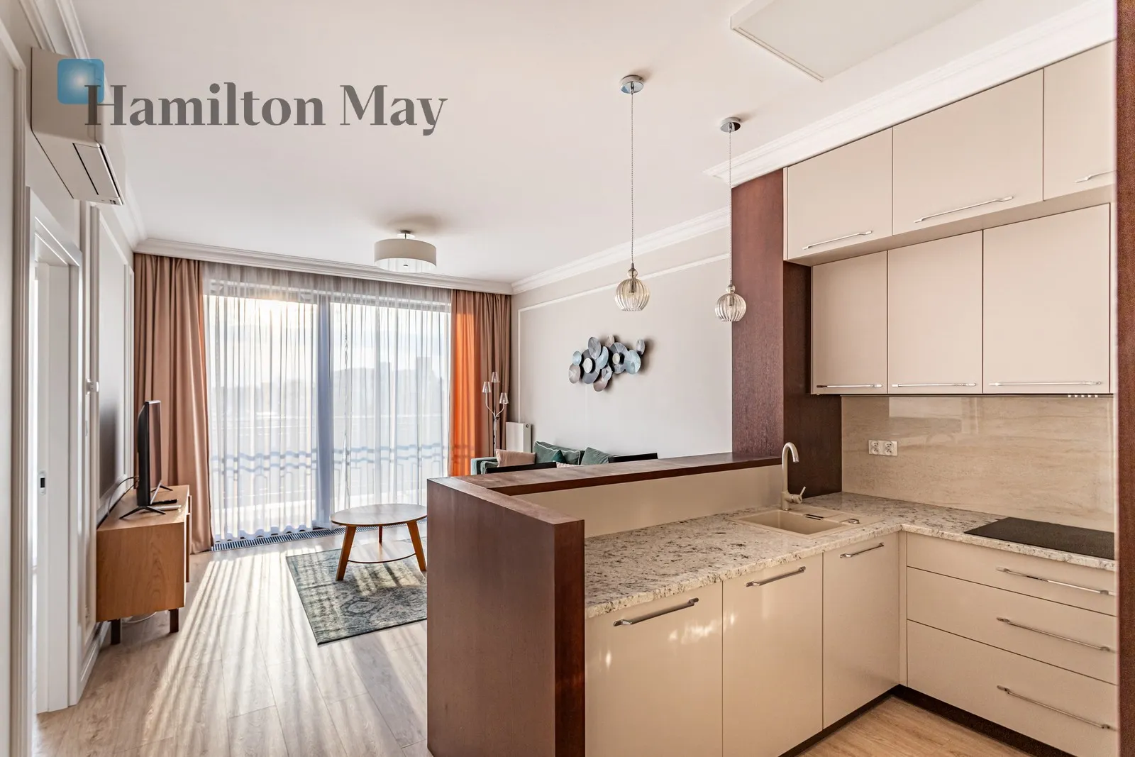 Piękny i elegancki apartament na wynajem w Rezydencji Fryderyk na zielonym Mokotowie - slider