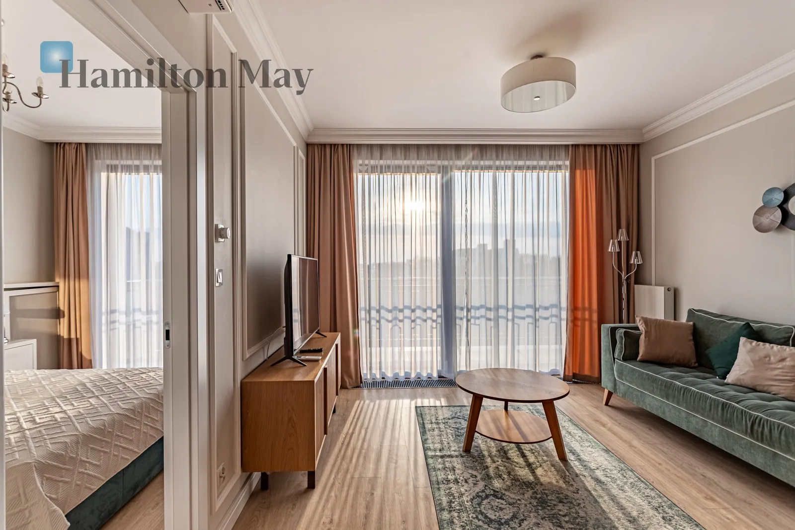 Piękny i elegancki apartament na wynajem w Rezydencji Fryderyk na zielonym Mokotowie - slider