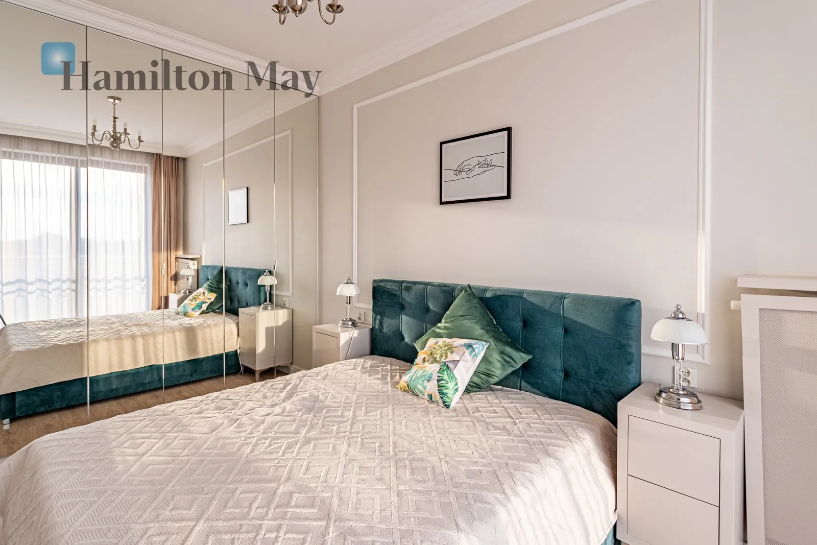 Piękny i elegancki apartament na wynajem w Rezydencji Fryderyk na zielonym Mokotowie - slider