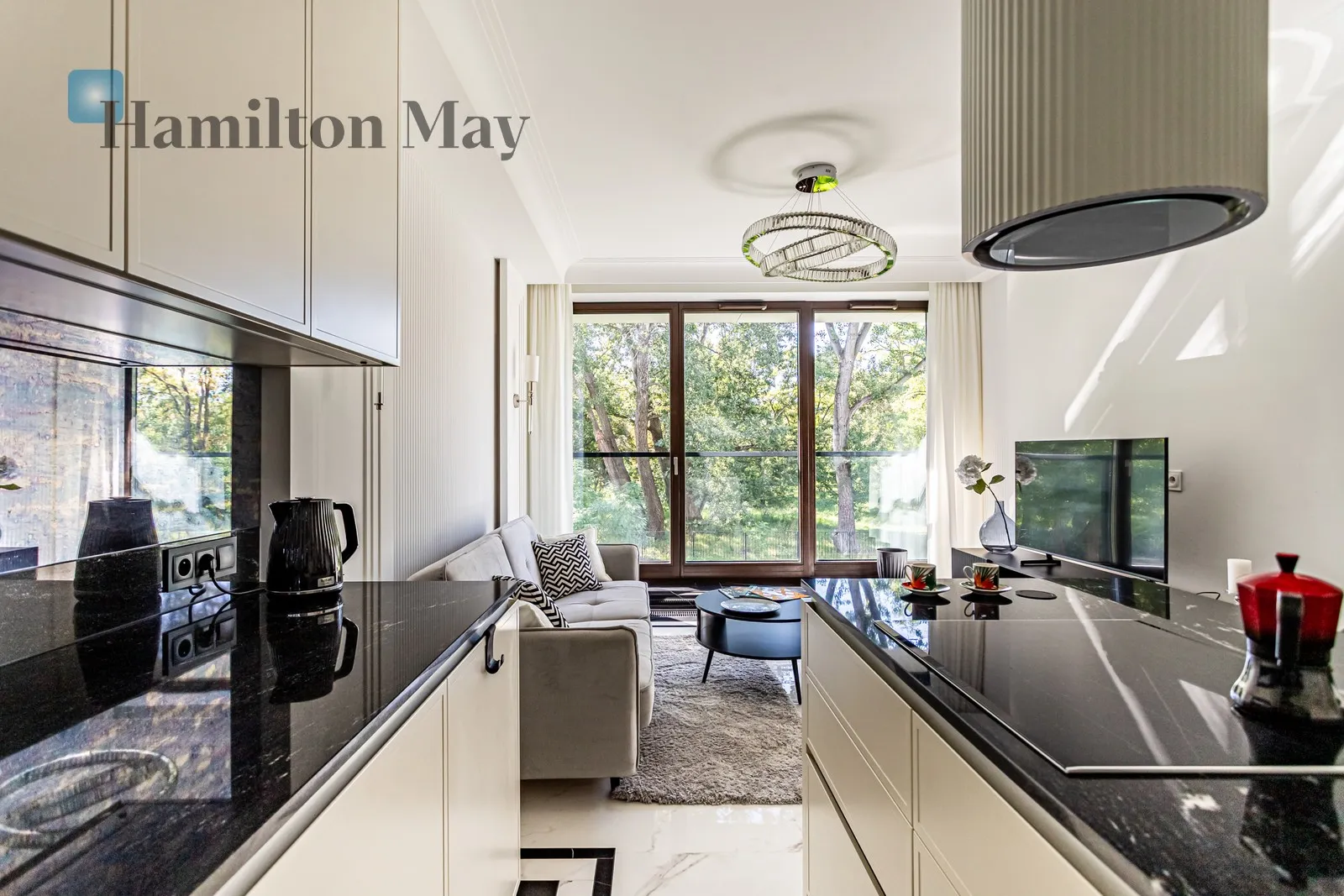 Elegant two-room apartment with a view of Skaryszewski Park - slider