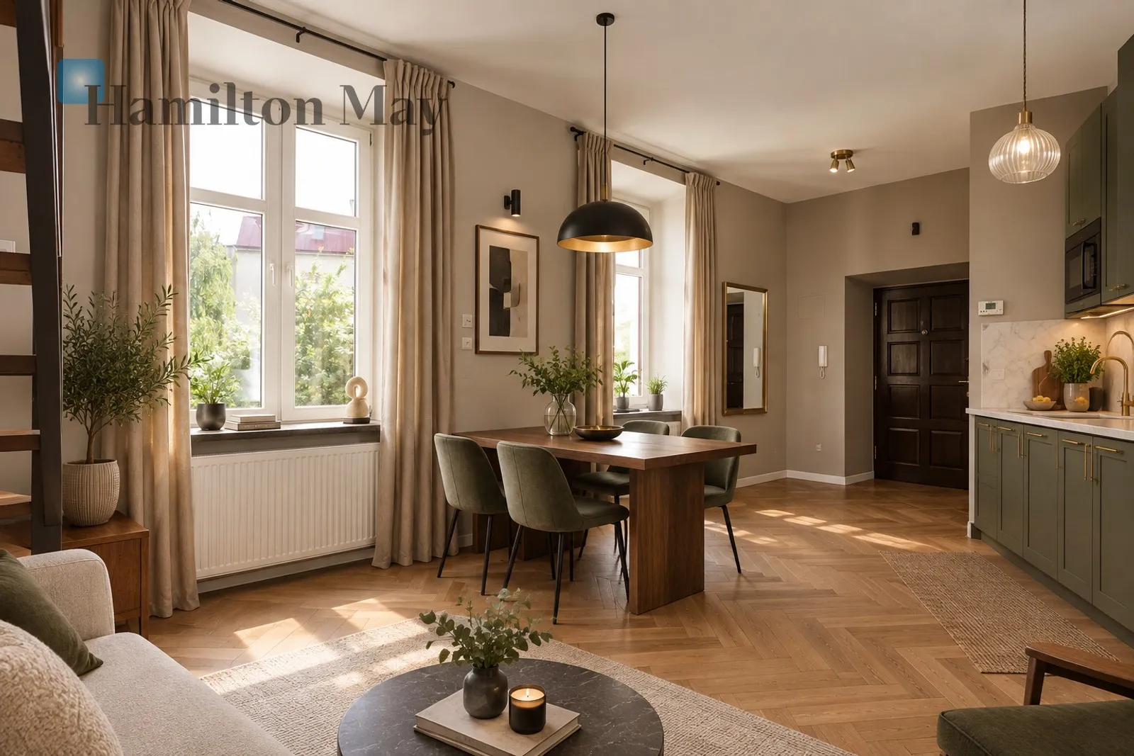 A bright duplex apartment in the very center of the Old Town - slider