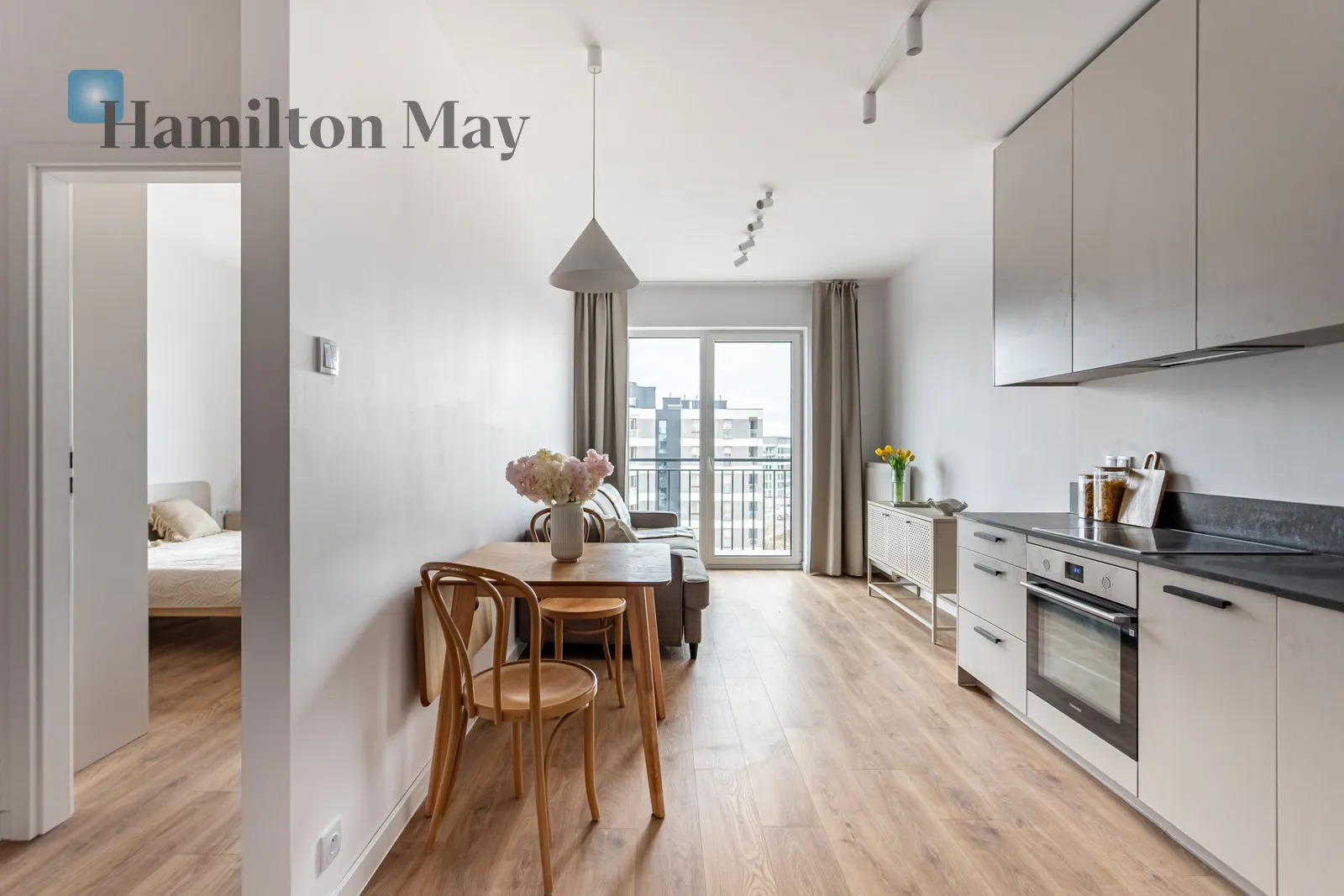 Two rooms | 38.04 m2 | Balcony | Popularna street - slider