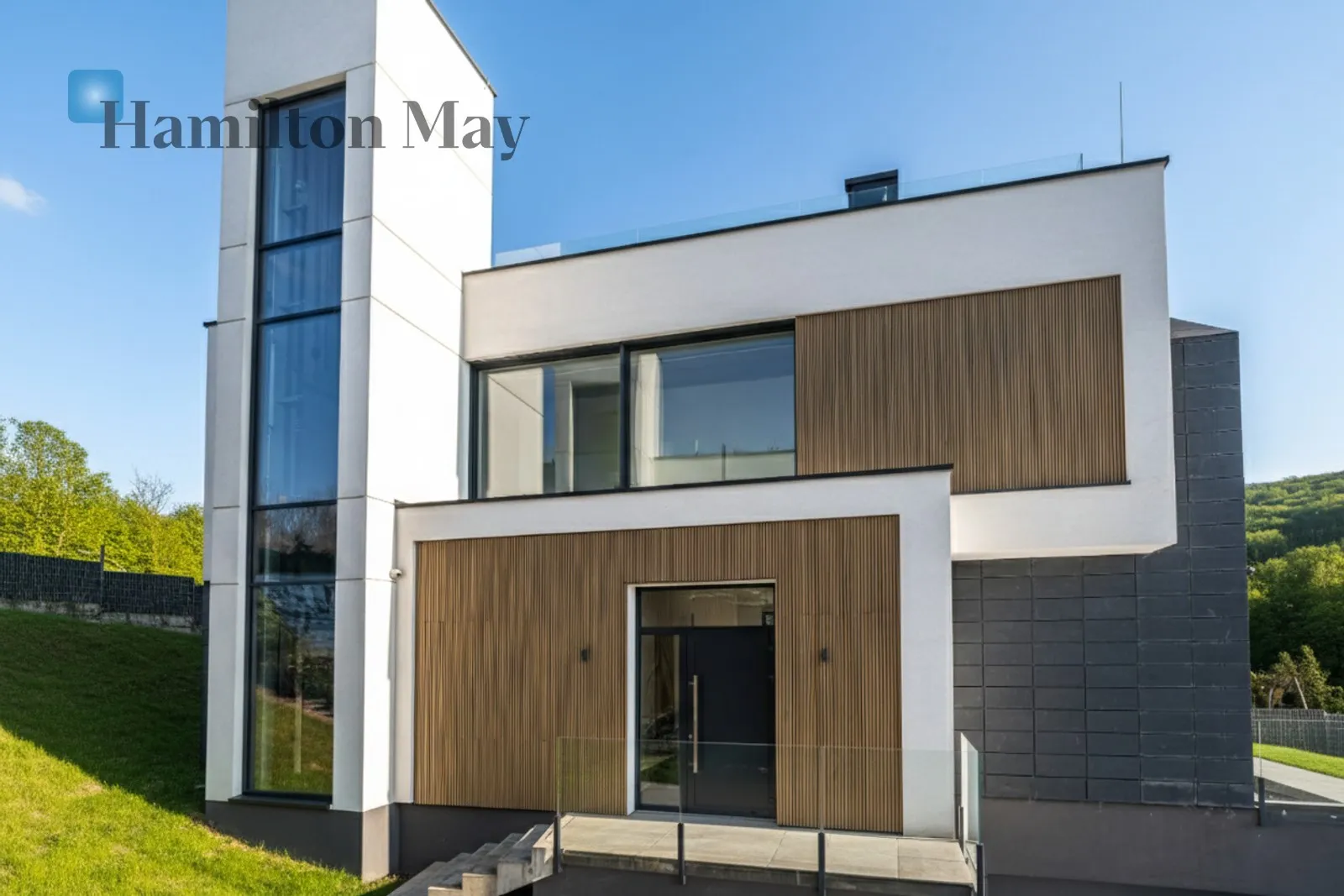 An elegant detached single-family house with an elevator and a unique view of Wola Justowska - slider