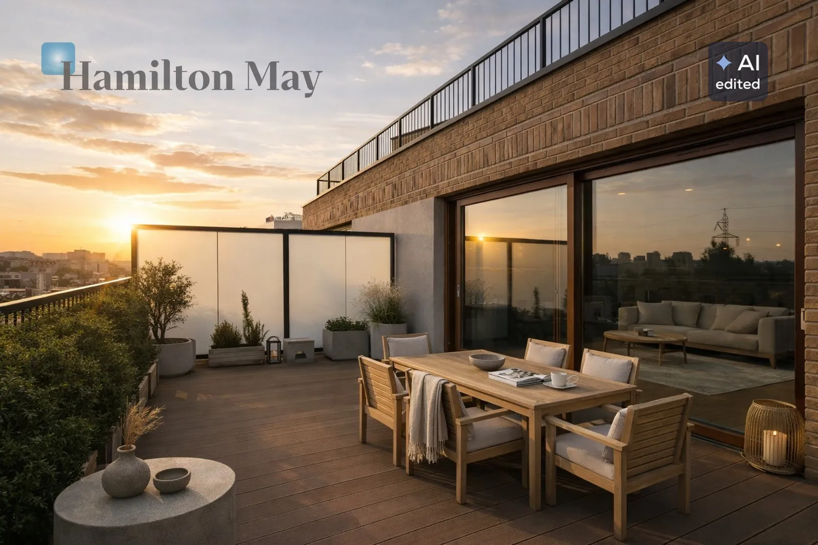 Exclusive apartment with a terrace and a view of the forest - slider