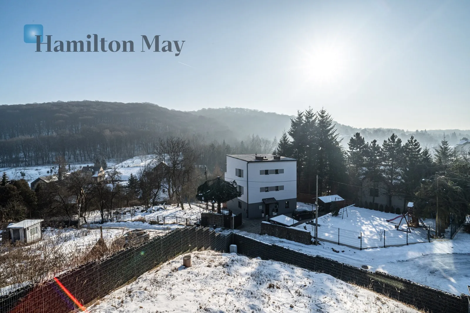 An elegant detached single-family house with an elevator and a unique view of Wola Justowska - slider