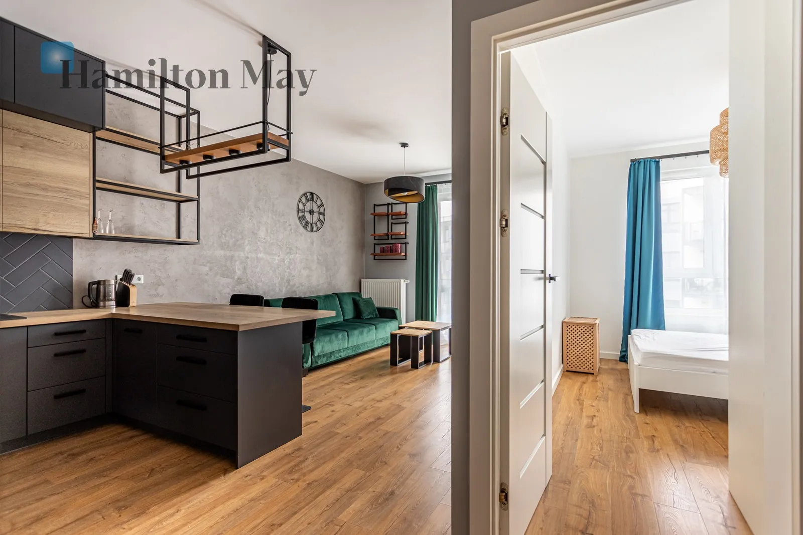 Nowoczesne dwupokojowe mieszkanie w stylu loft z balkonem na Włochach - slider