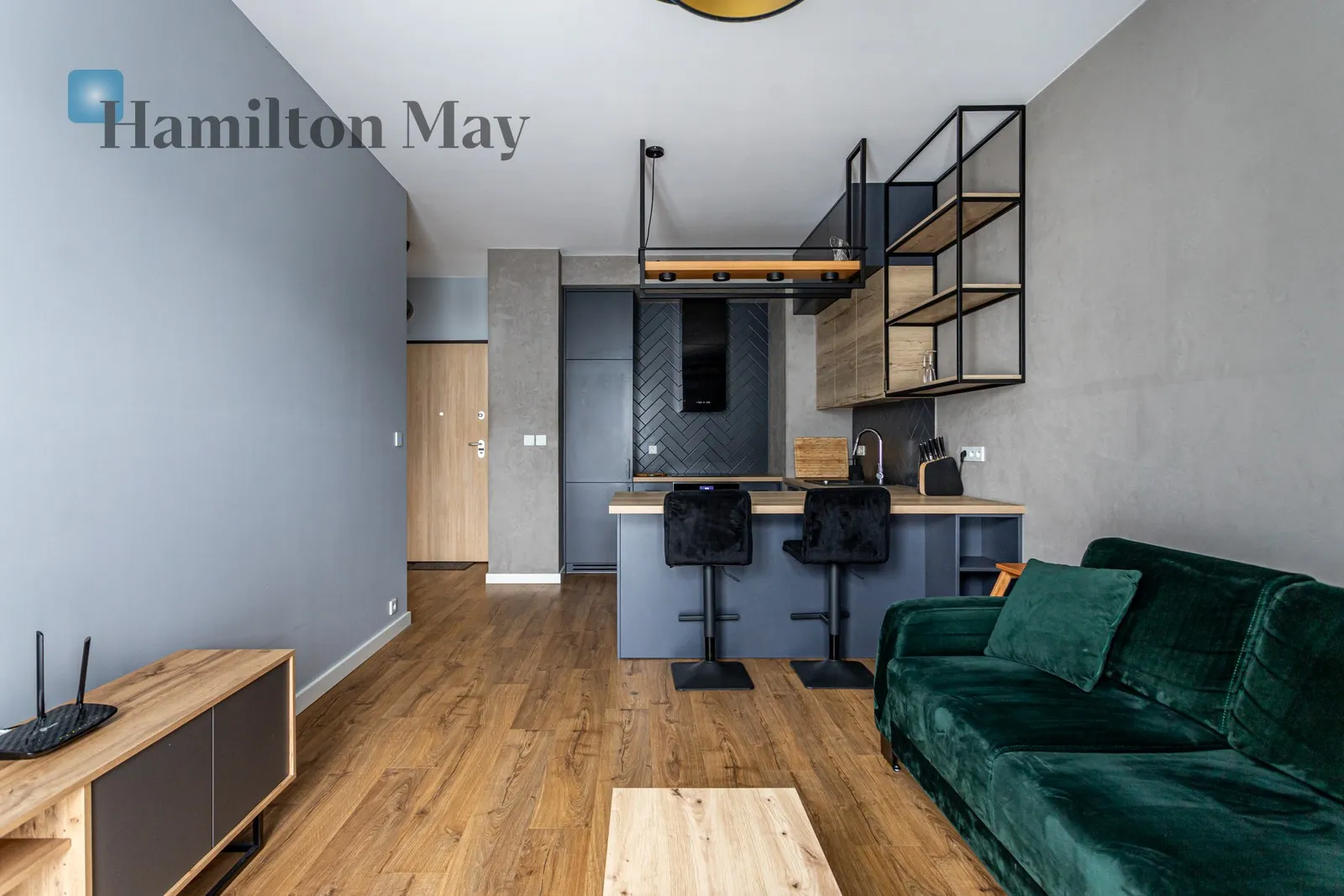 Nowoczesne dwupokojowe mieszkanie w stylu loft z balkonem na Włochach - slider