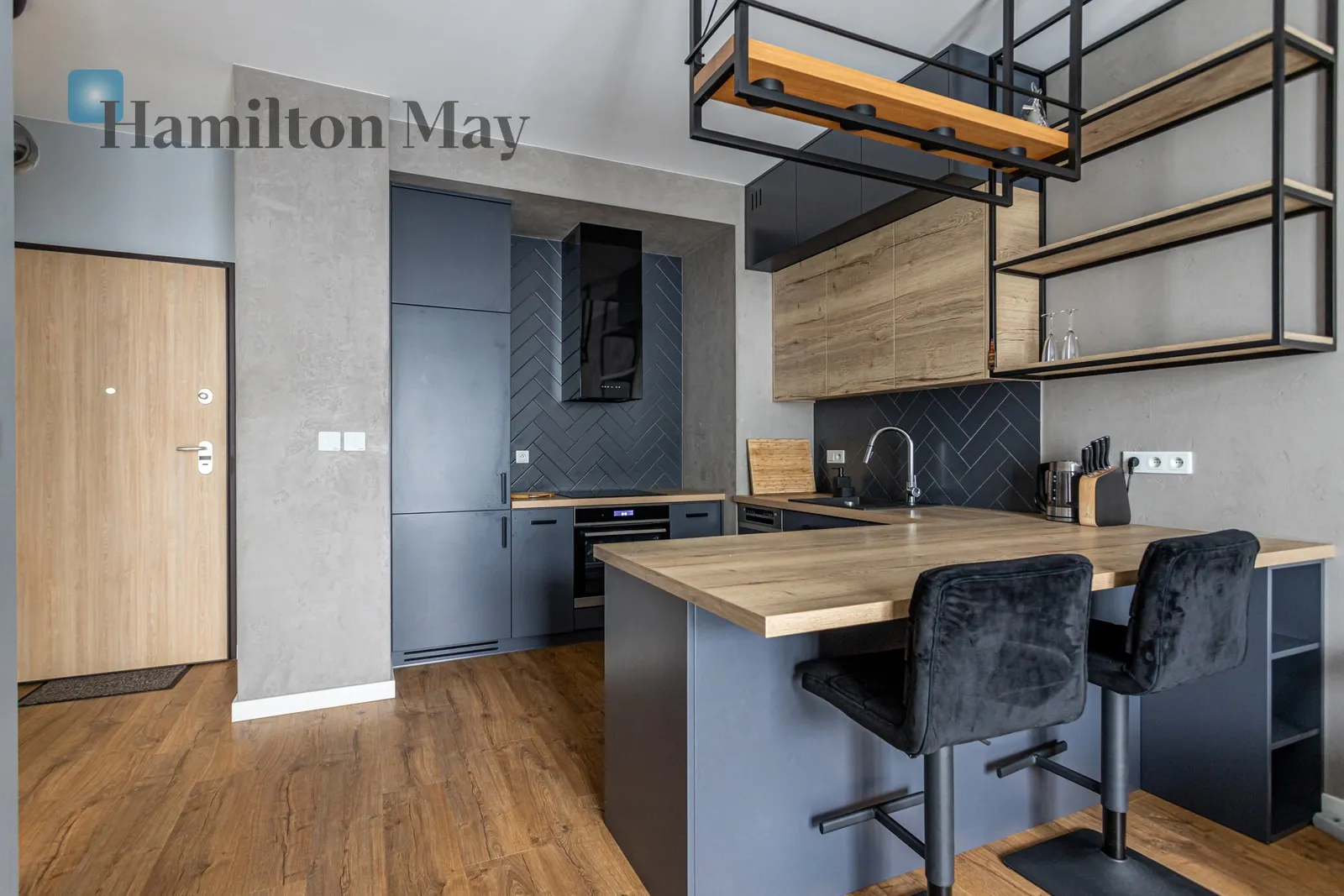 Nowoczesne dwupokojowe mieszkanie w stylu loft z balkonem na Włochach - slider