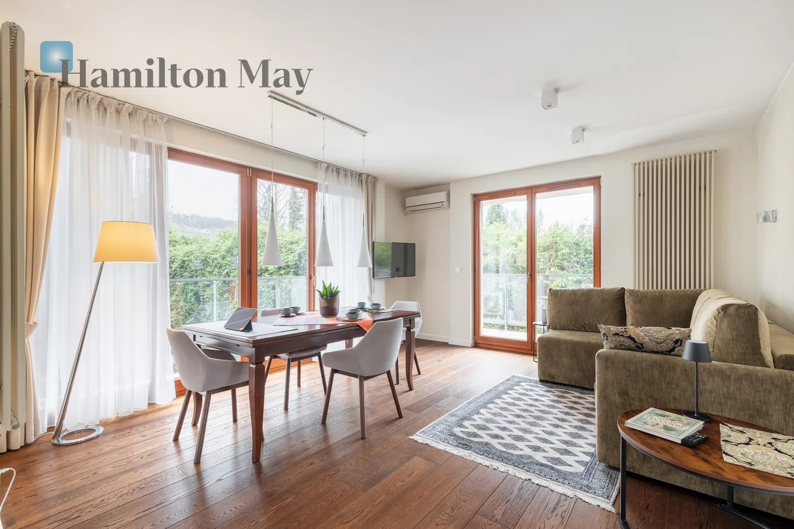 Luksusowy trzypokojowy apartament z dwoma balkonami w nowym budynku na Woli Justowskiej - slider