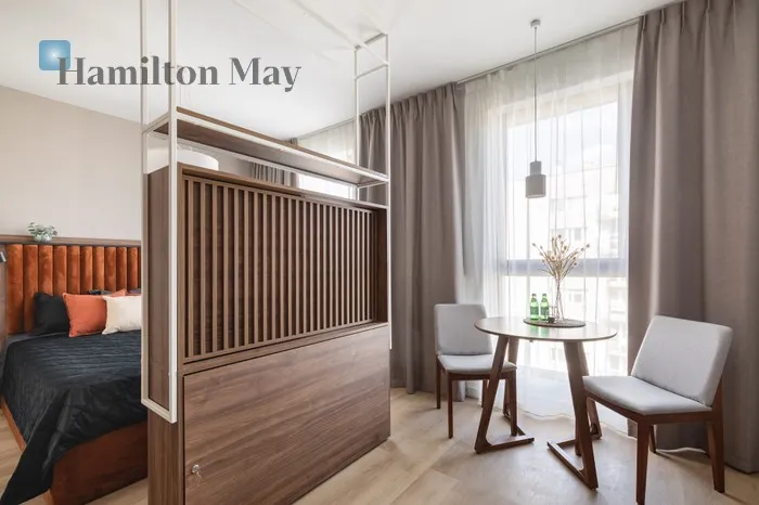 City: Kraków Street: Juliusza Lea Region: Krowodrza Distance to centre: 1.97 km Level: 7 Price: 2348 PLN Bedrooms: 0 Bathrooms: 1 Size: 35.21m2 Price/m2: 67 PLN - slider