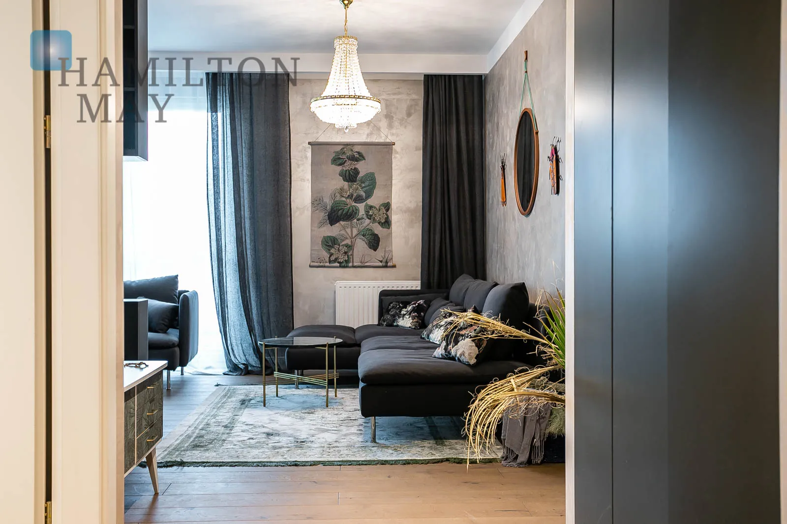 Unikatowy, designerski apartament z dwoma sypialniami zlokalizowany na Dolnym Mokotowie