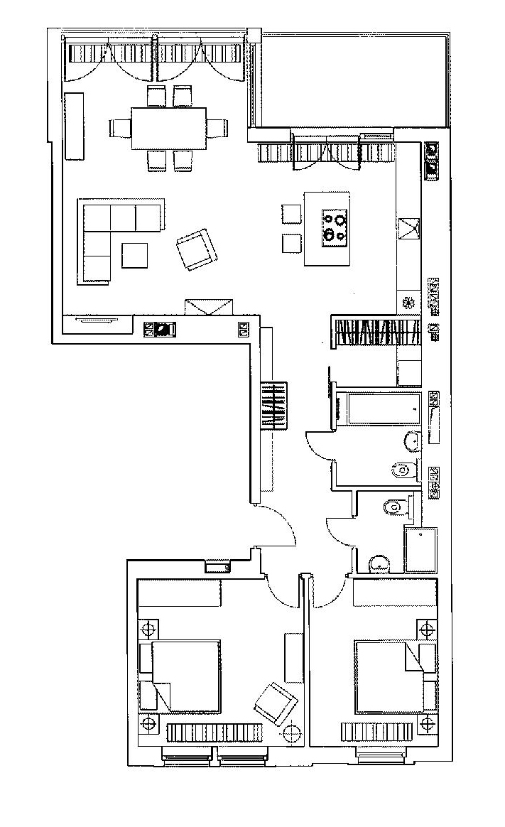 Ekskluzywny apartament w nowoczesnej kamienicy w dzielnicy Kazimierz - plan