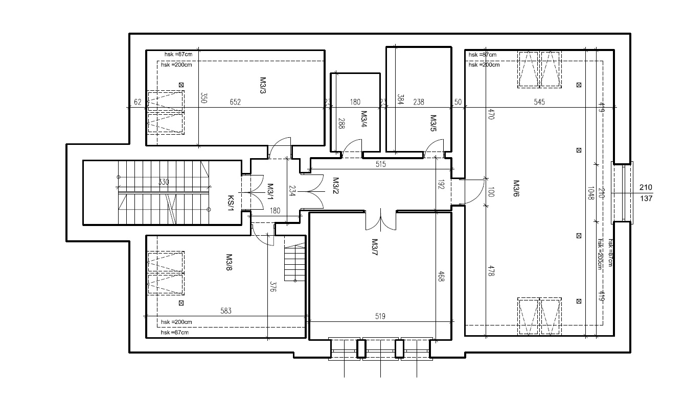Extraordinary office premises in a completely renovated building on Old Debniki - plan