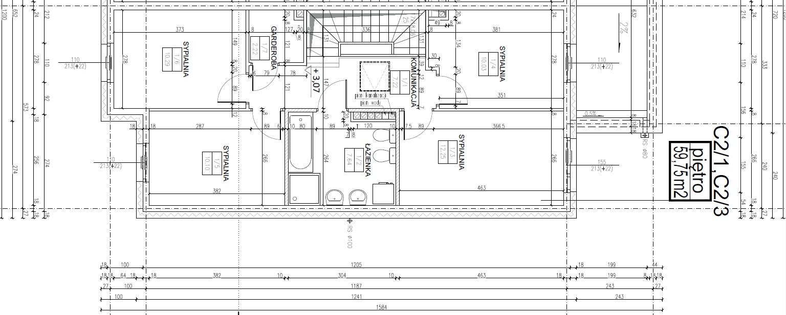 Semi-detached house for rent - Lipa Piotrowska, First lease - plan