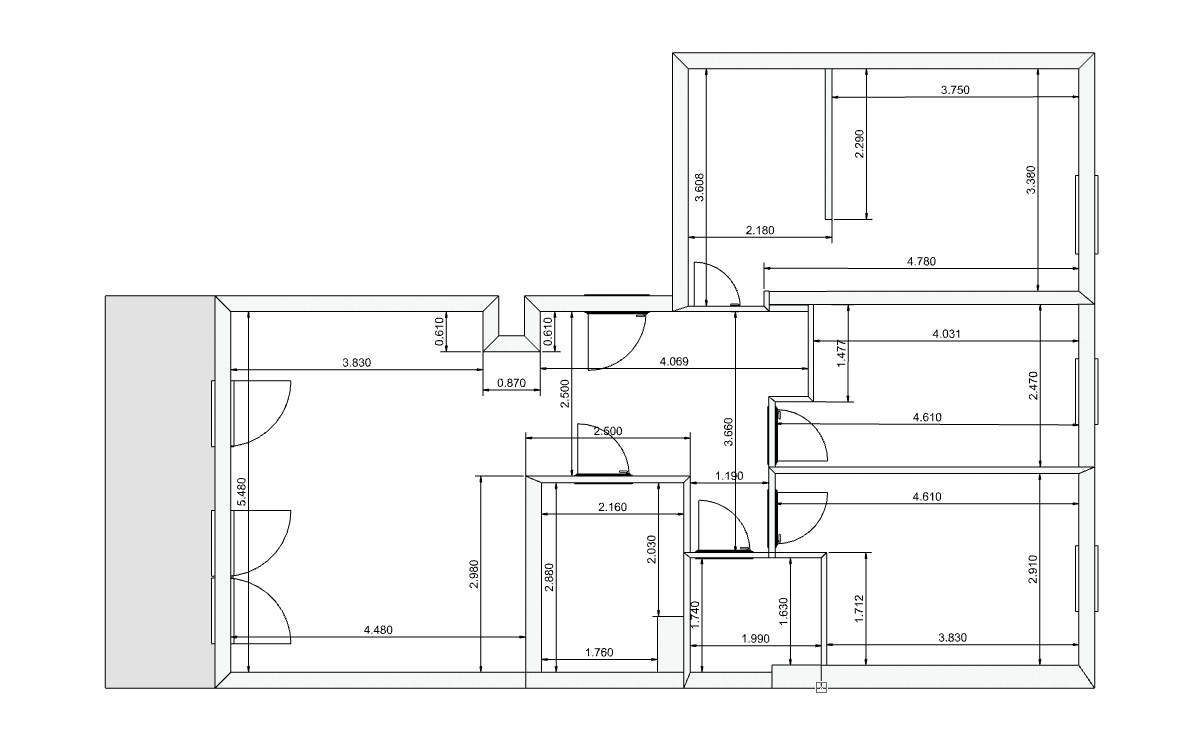 Luxury 4-Room Apartment with Panoramic Green Views - plan