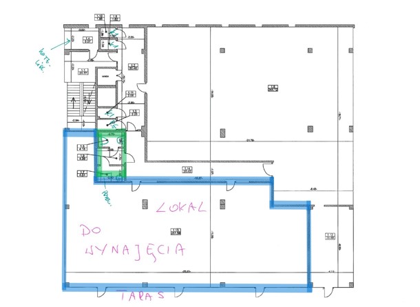 Modern commercial premises 287 m2 with a fabulous view/Zwierzyniec - plan