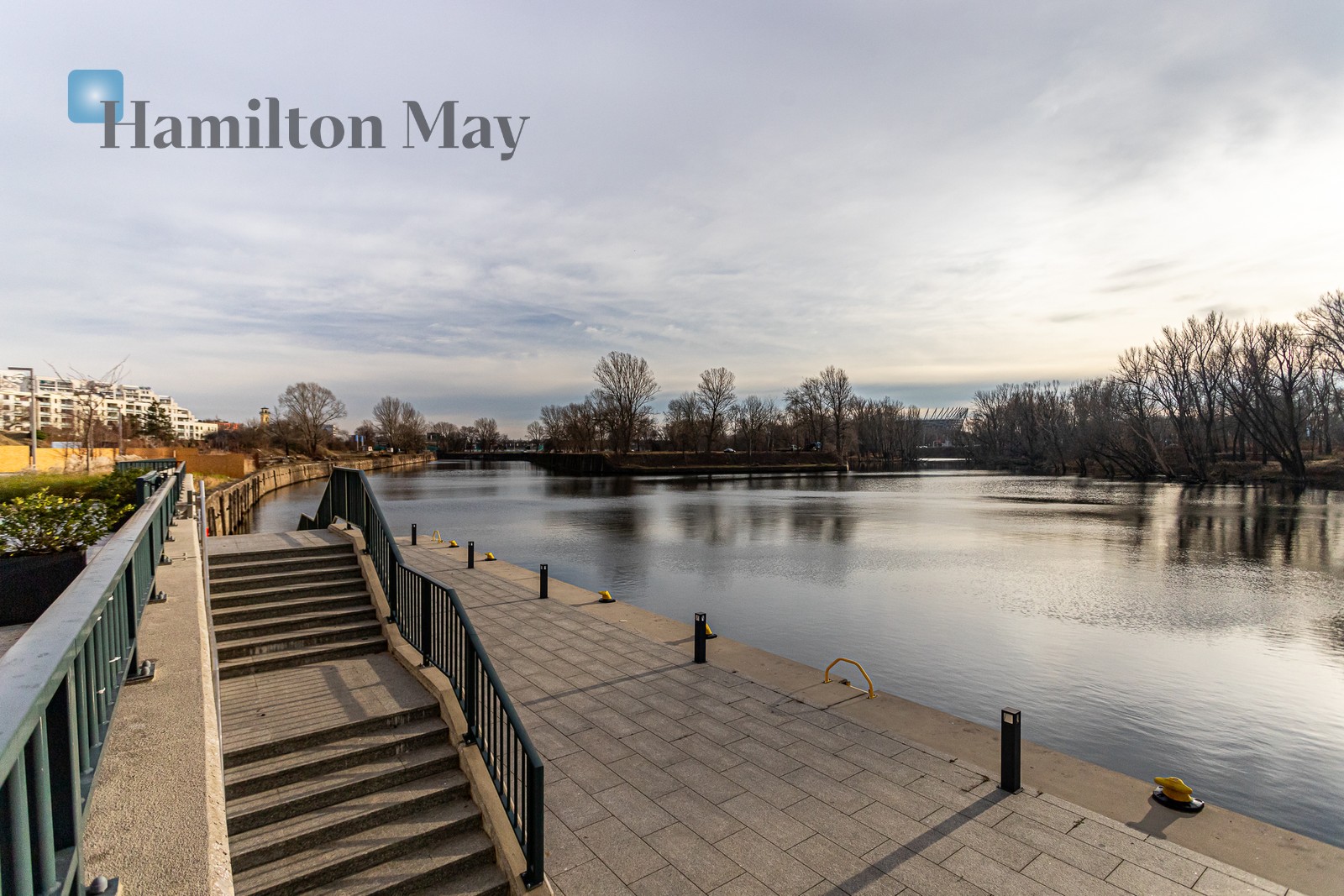 A modern and elegant Port Praski settlement located on the right Vistula river bank - slider