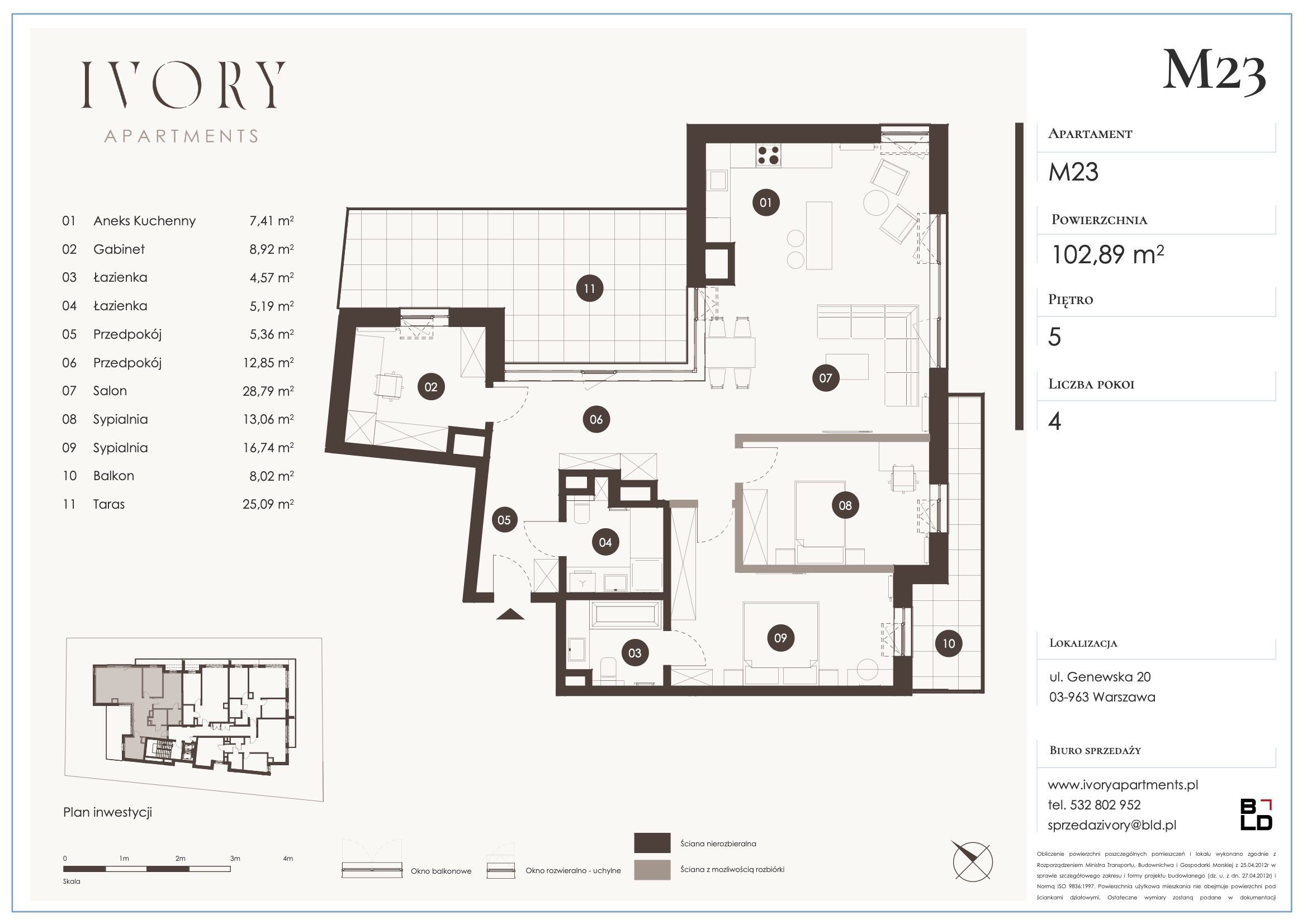 Apartment in the intimate Ivory Apartments development - plan