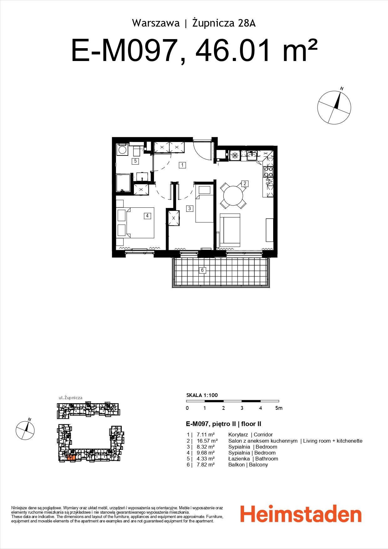 3-room apartment | Praga-Południe - plan
