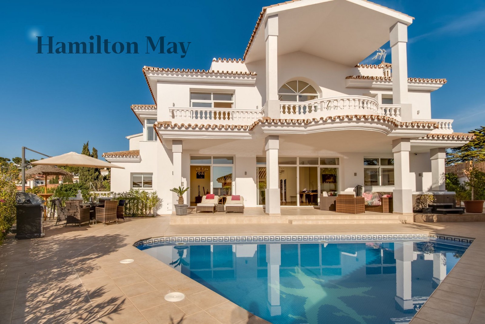 Villa with four bedrooms, Riviera del Sol - 10 min. walk from the beach