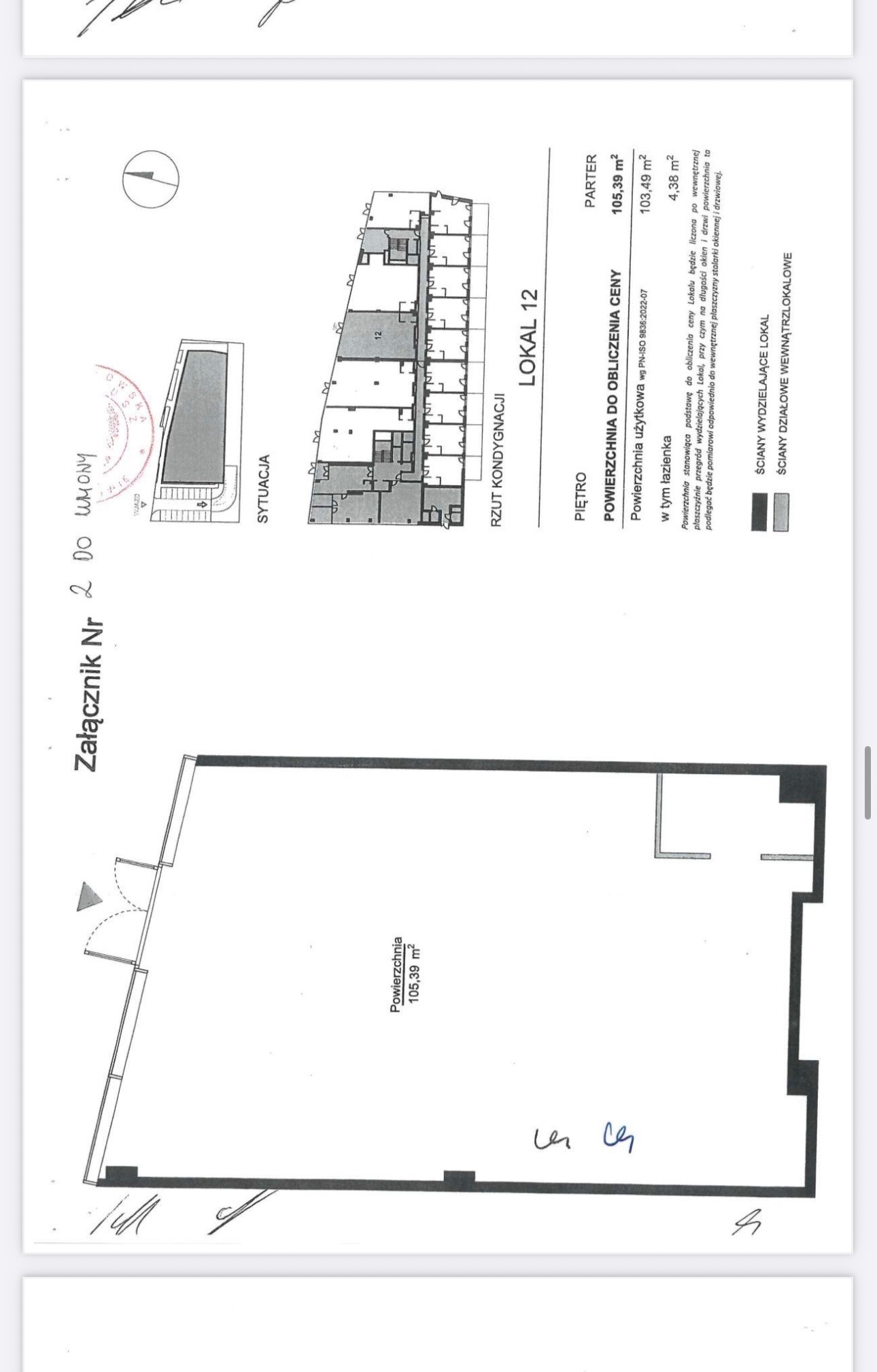 Modern service premises with parking - plan