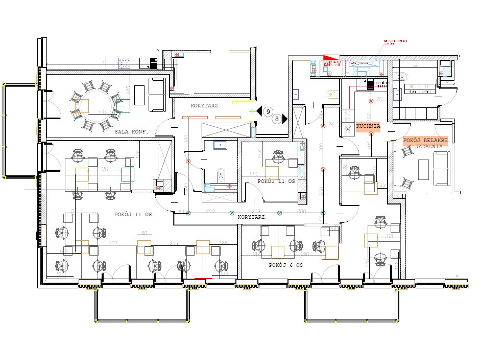 Nowoczesne i eleganckie biuro 130 m2 w prestiżowej lokalizacji Krakowa- Osiedle Oficerskie  - plan