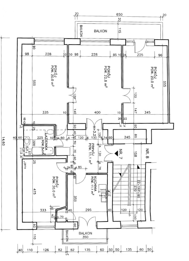 Exceptional three bedroom apartment  - plan