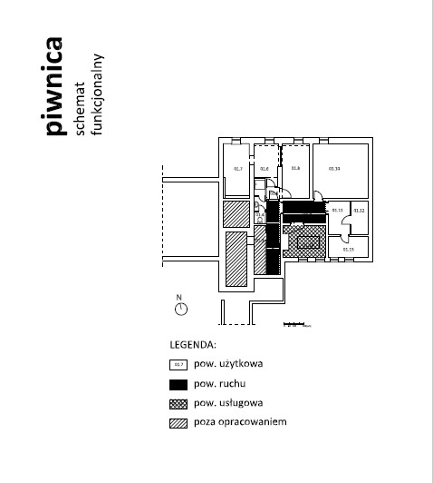 A representative, detached office building with private parking for 18 cars/Officer's Estate - plan