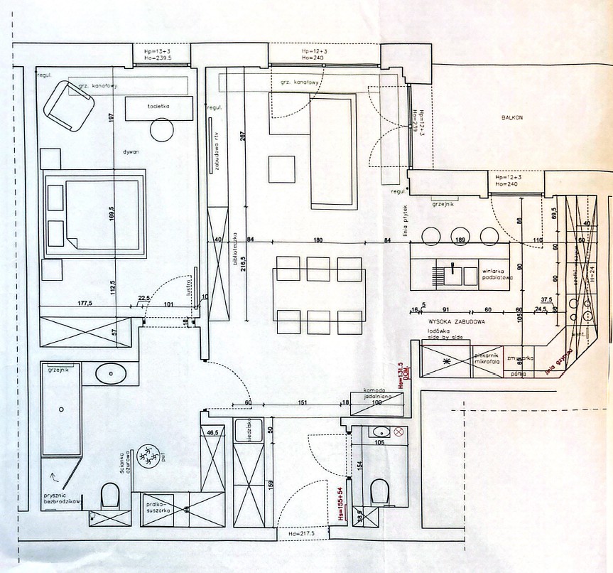 Krakowskie Przedmieście - Elegant apartment 72 m² - plan